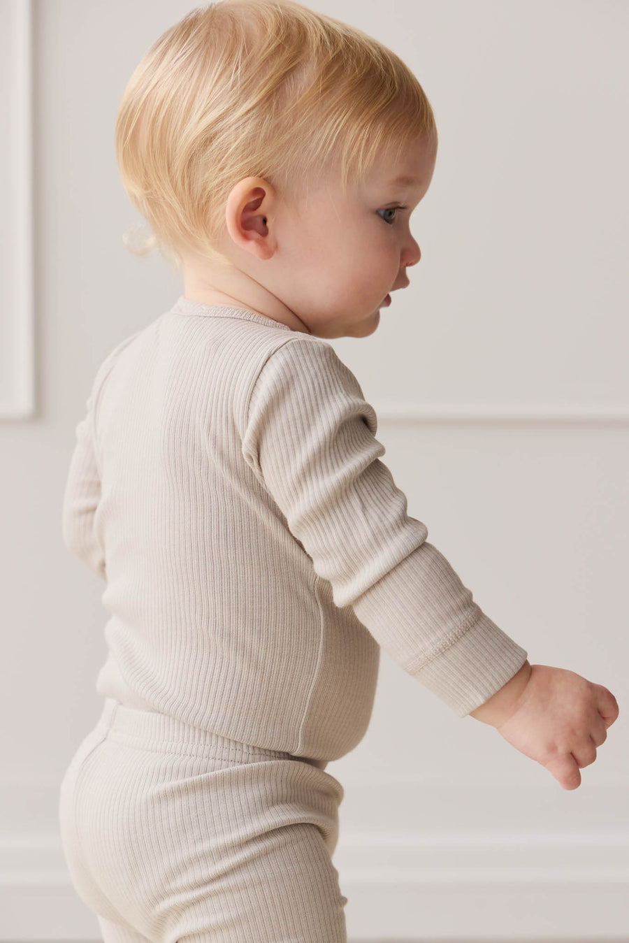 Organic Cotton Modal Long Sleeve Bodysuit - Milford Childrens Bodysuit from Jamie Kay NZ