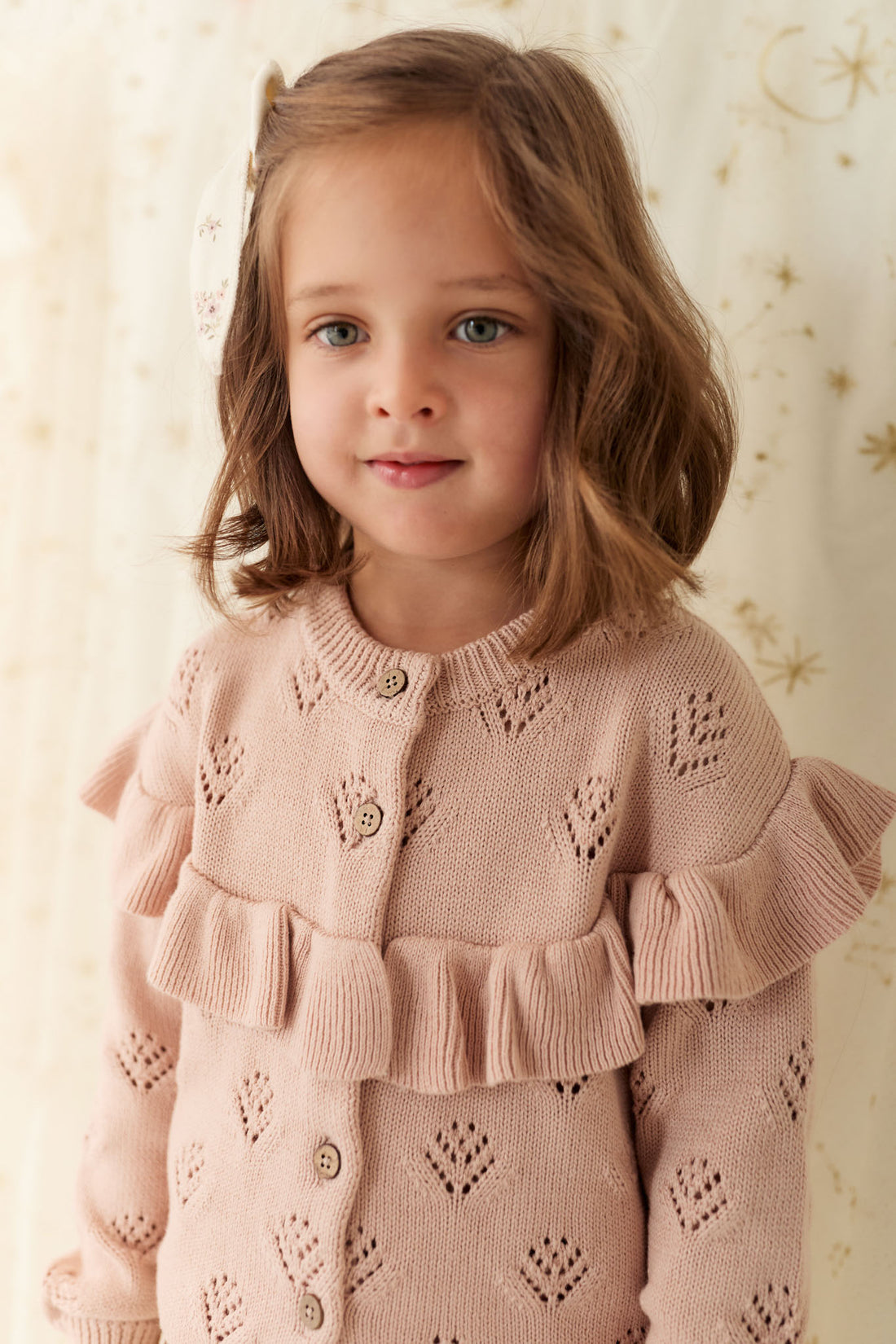 Tilly Cardigan - Dusky Rose Childrens Cardigan from Jamie Kay NZ