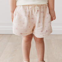 Organic Cotton Muslin Emelia Short - Irina Shell Childrens Short from Jamie Kay NZ