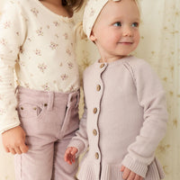 Ava Cardigan - Violet Tint Childrens Cardigan from Jamie Kay NZ