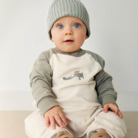 Organic Cotton Tao Sweatshirt Onepiece - Milford Sound Avion Childrens Onepiece from Jamie Kay NZ