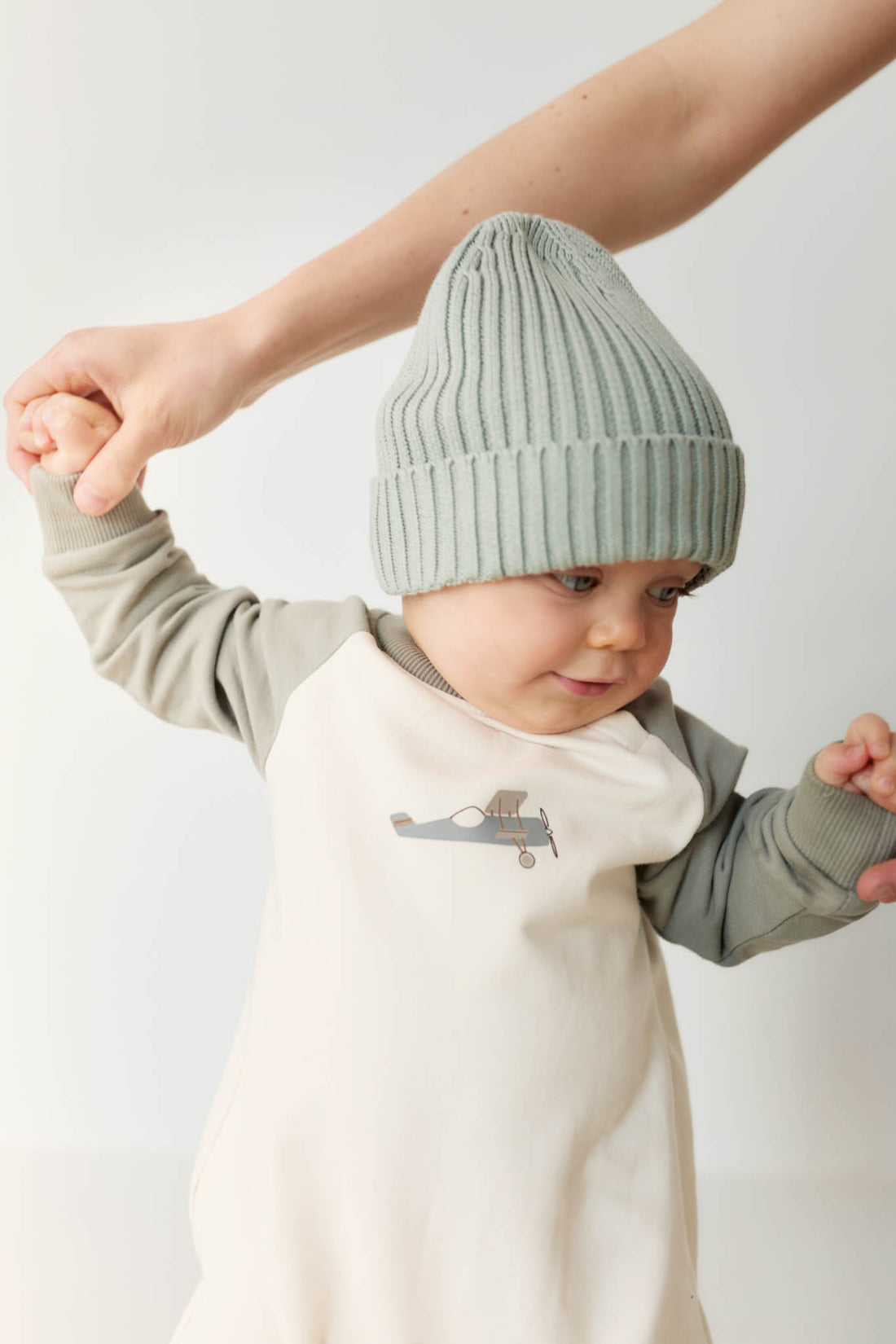 Organic Cotton Tao Sweatshirt Onepiece - Milford Sound Avion Childrens Onepiece from Jamie Kay NZ