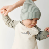 Organic Cotton Tao Sweatshirt Onepiece - Milford Sound Avion Childrens Onepiece from Jamie Kay NZ