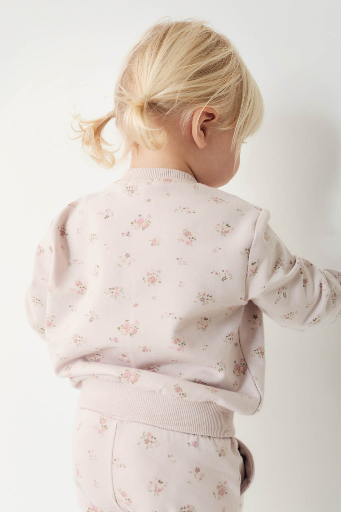 Organic Cotton Aubrey Sweatshirt - Petite Fleur Violet Childrens Sweatshirt from Jamie Kay NZ