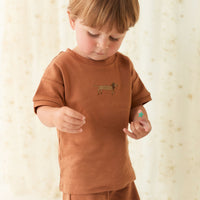 Pima Cotton Marley Short - Spiced Childrens Short from Jamie Kay NZ