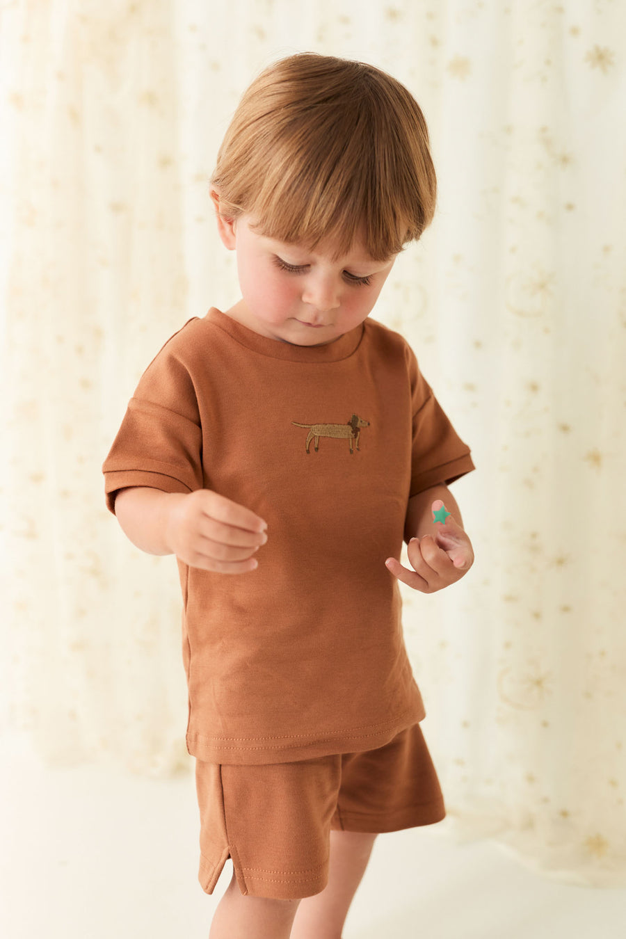 Pima Cotton Marley Short - Spiced Childrens Short from Jamie Kay NZ