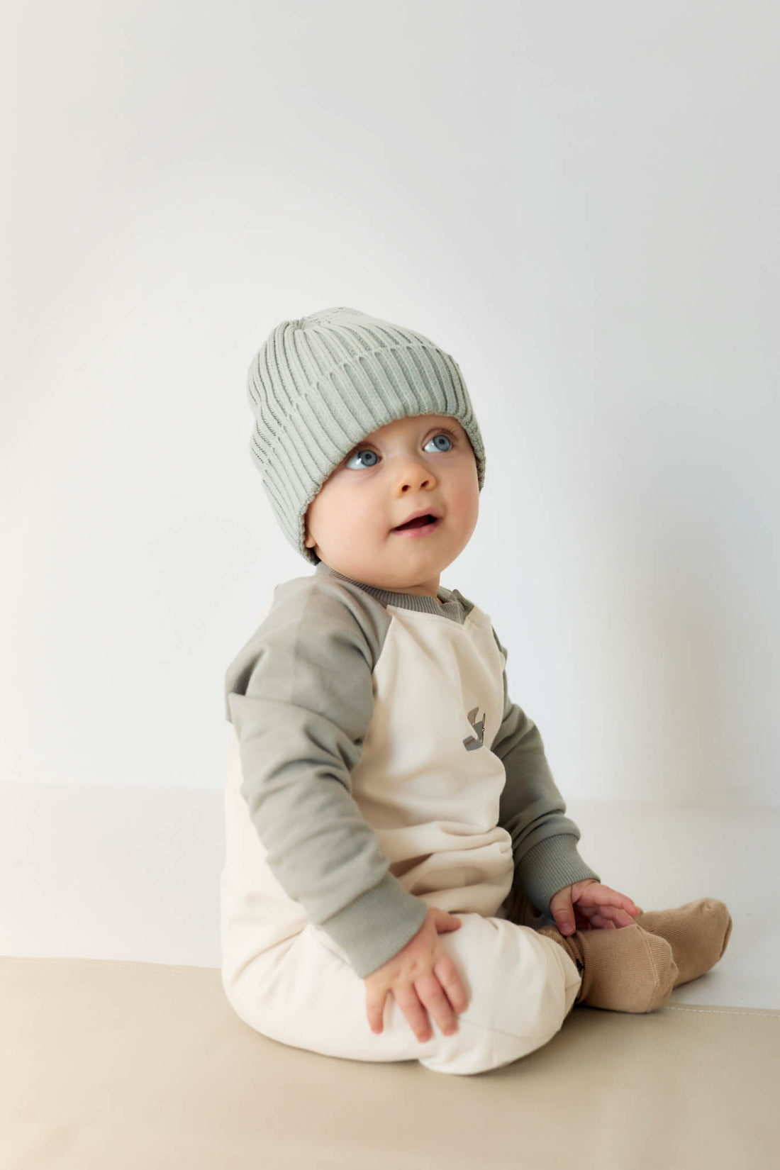 Organic Cotton Tao Sweatshirt Onepiece - Milford Sound Avion Childrens Onepiece from Jamie Kay NZ