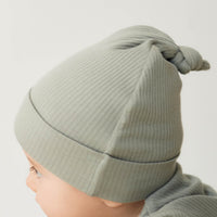 Organic Cotton Modal Knot Beanie - Milford Sound Childrens Hat from Jamie Kay NZ