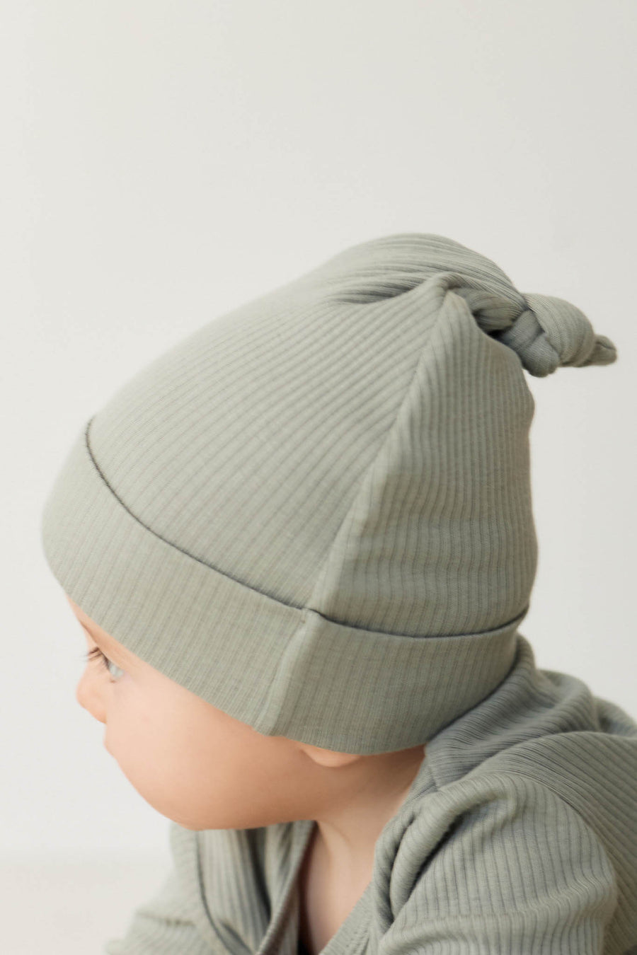 Organic Cotton Modal Knot Beanie - Milford Sound Childrens Hat from Jamie Kay NZ