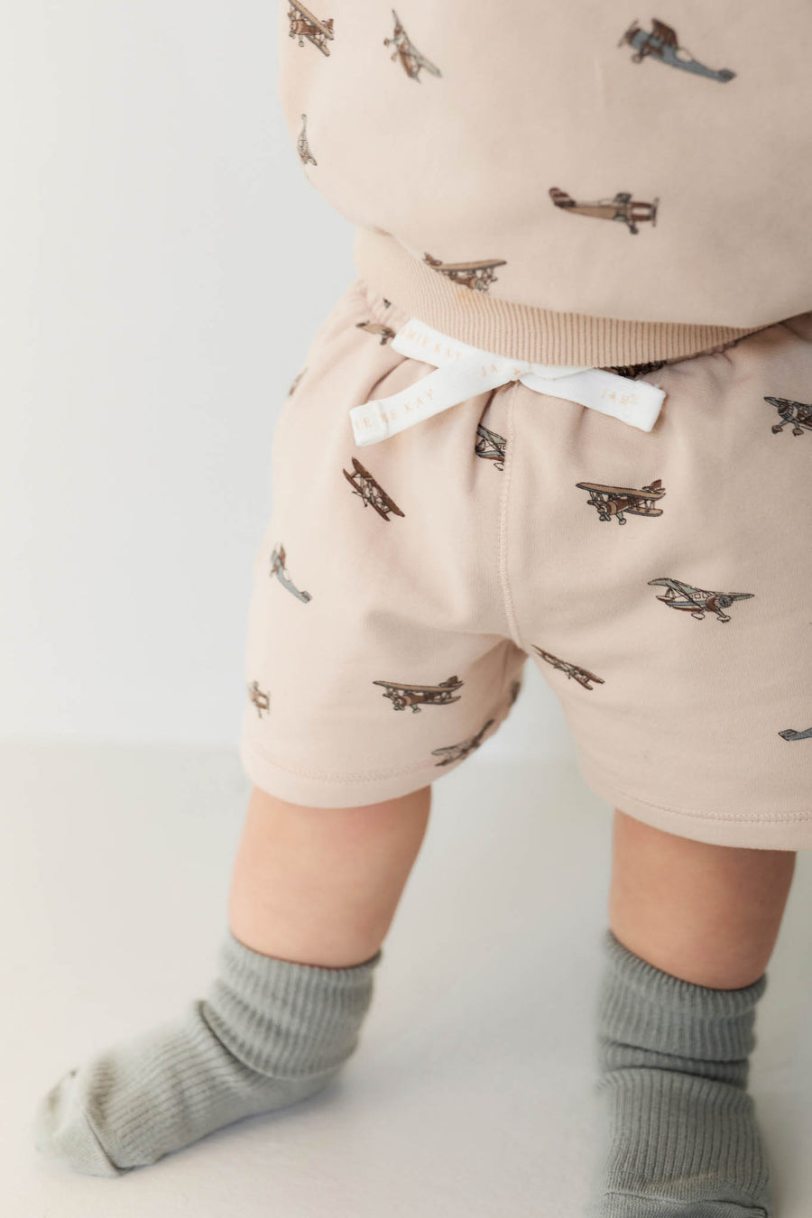 Organic Cotton Jalen Short - Avion Large Shell Childrens Short from Jamie Kay NZ