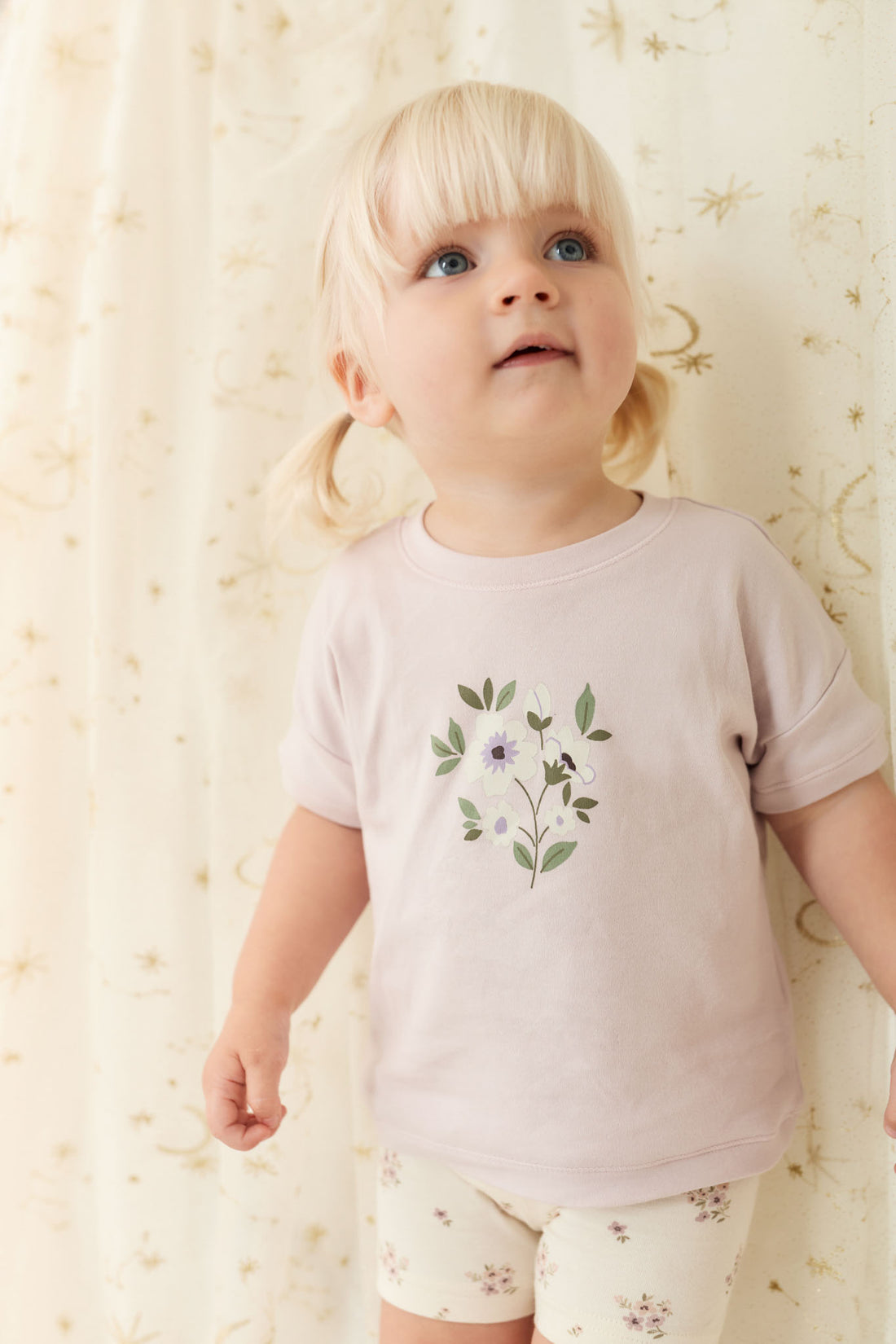 Pima Cotton Mimi Top - Luna Goldie Bouquet Childrens Top from Jamie Kay NZ