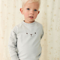 Organic Cotton Palmer Pullover - Droplet Childrens Sweatshirt from Jamie Kay NZ