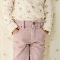 Alison Cord Pant - Heather Haze Childrens Pant from Jamie Kay NZ