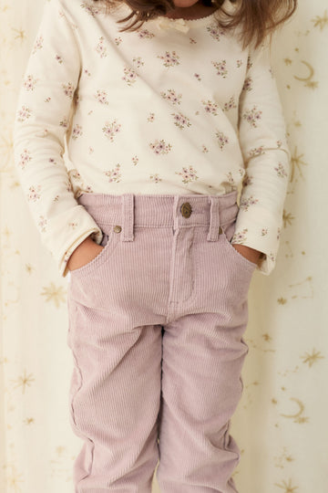 Alison Cord Pant - Heather Haze Childrens Pant from Jamie Kay NZ