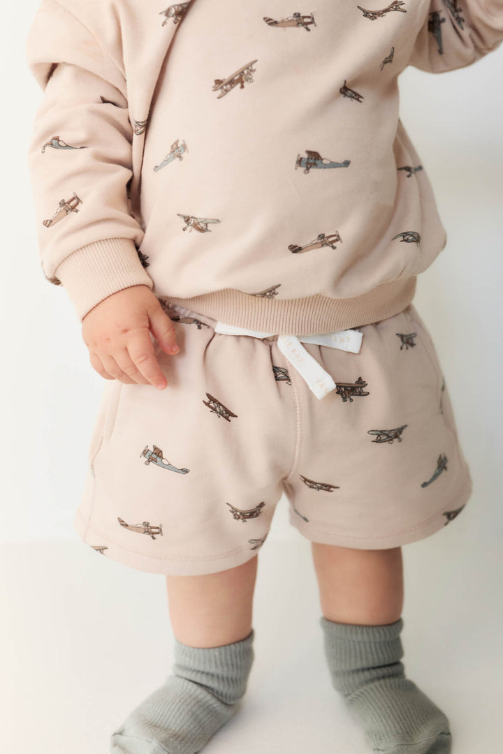 Organic Cotton Jalen Short - Avion Large Shell Childrens Short from Jamie Kay NZ