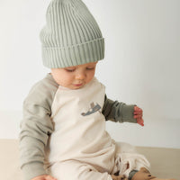 Organic Cotton Tao Sweatshirt Onepiece - Milford Sound Avion Childrens Onepiece from Jamie Kay NZ