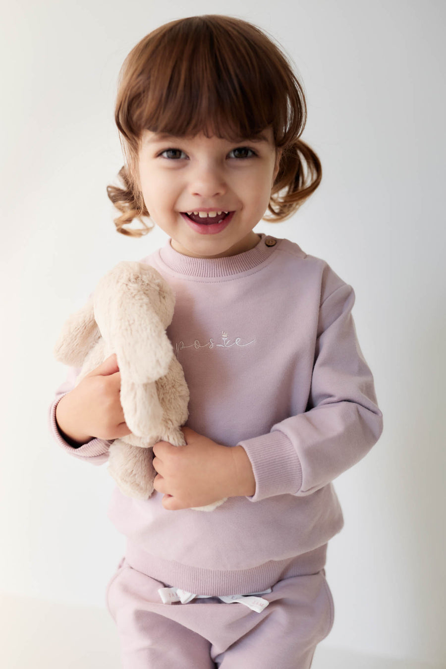 Organic Cotton Jalen Oversized Jumper - Heather Haze Childrens Sweatshirt from Jamie Kay NZ