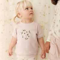 Organic Cotton Everyday Bike Short - Goldie Bouquet Egret Childrens Short from Jamie Kay NZ