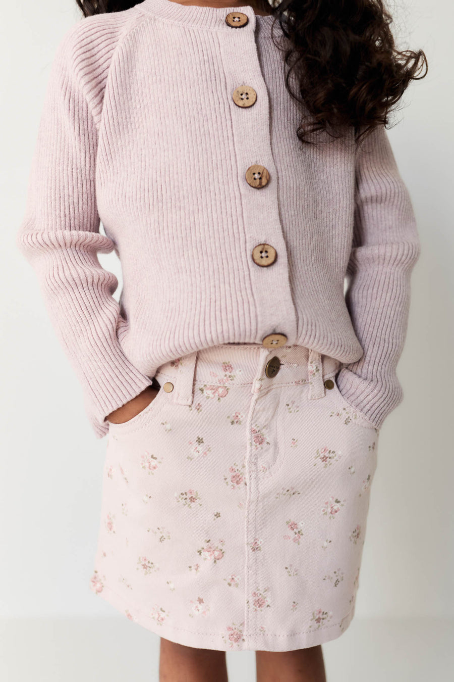 Adrienne Skirt - Petite Fleur Violet Childrens Skirt from Jamie Kay NZ