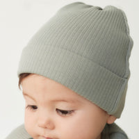 Organic Cotton Modal Knot Beanie - Milford Sound Childrens Hat from Jamie Kay NZ