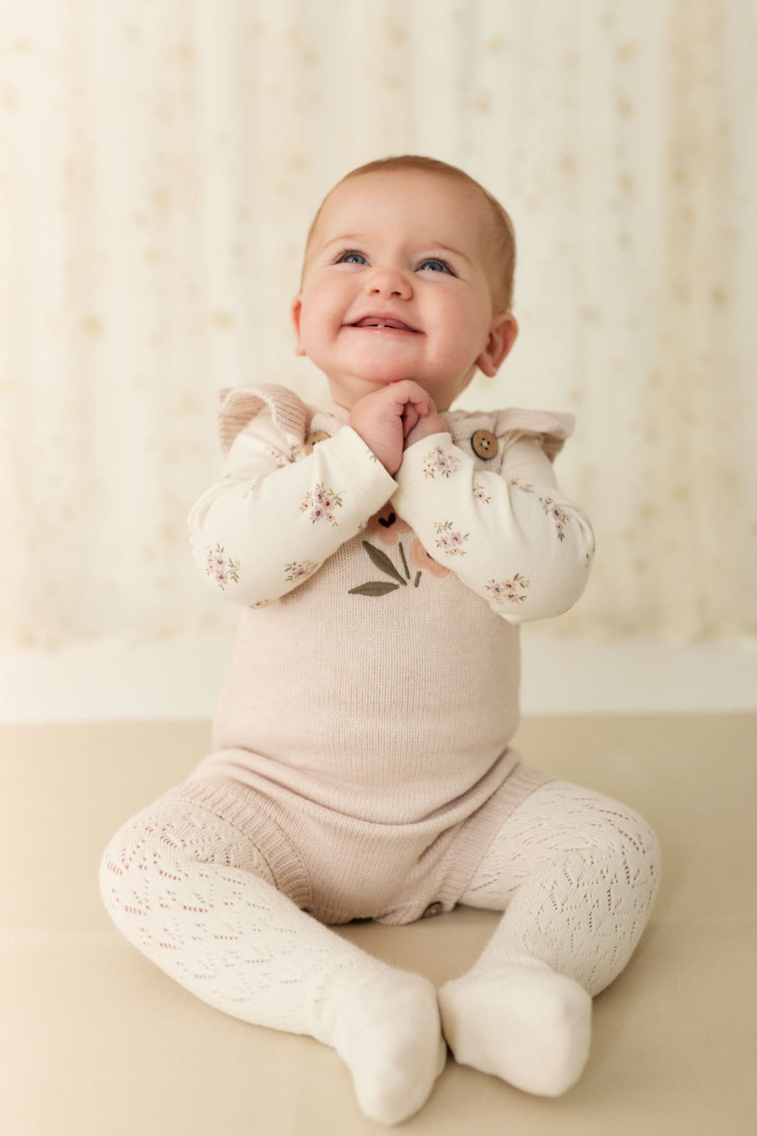 Lulu Romper - Rosewater Petite Goldie Childrens Romper from Jamie Kay NZ