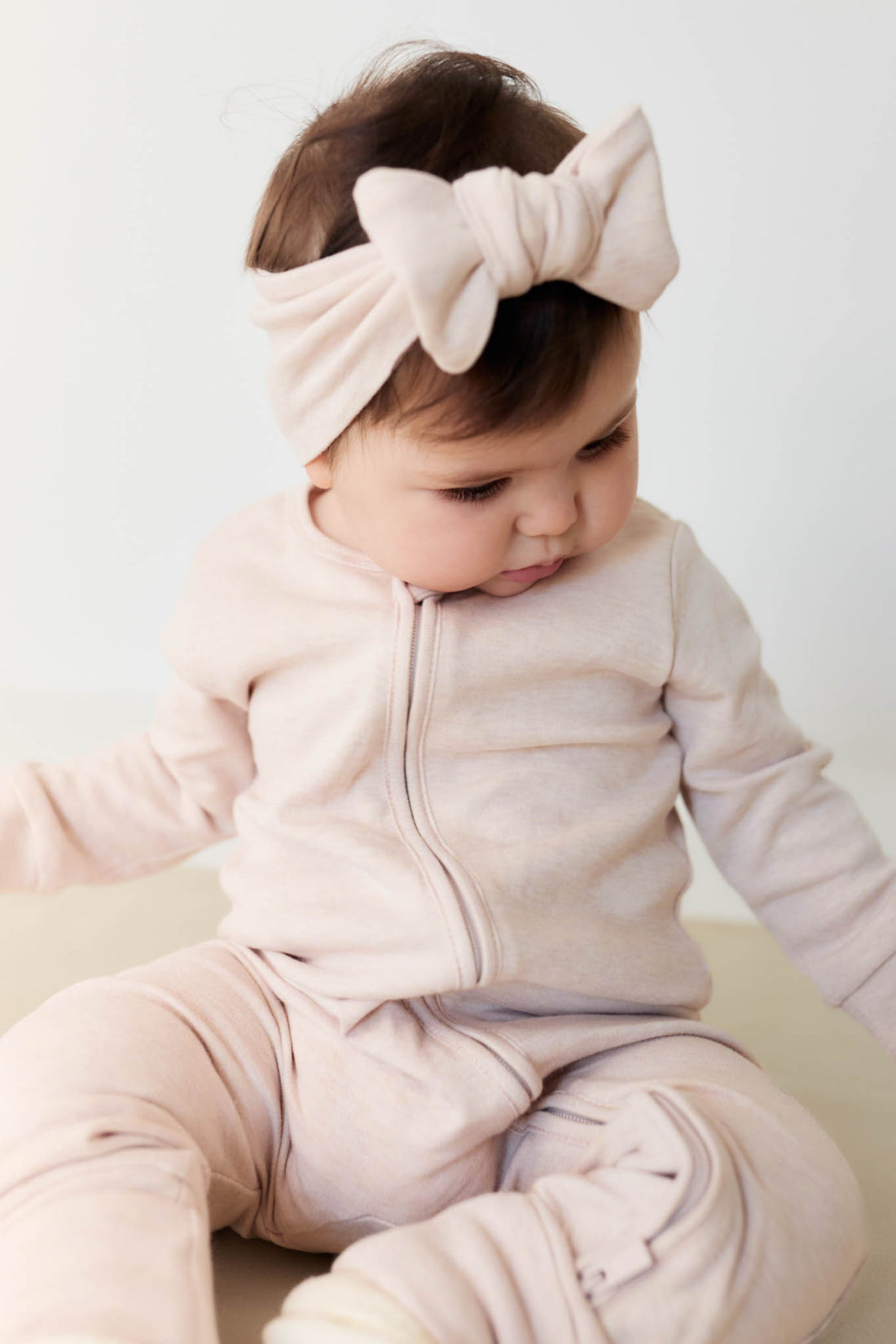 Pima Cotton Frankie Zip Onepiece - Luna Marle Childrens Onepiece from Jamie Kay NZ