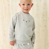 Organic Cotton Palmer Pullover - Droplet Childrens Sweatshirt from Jamie Kay NZ