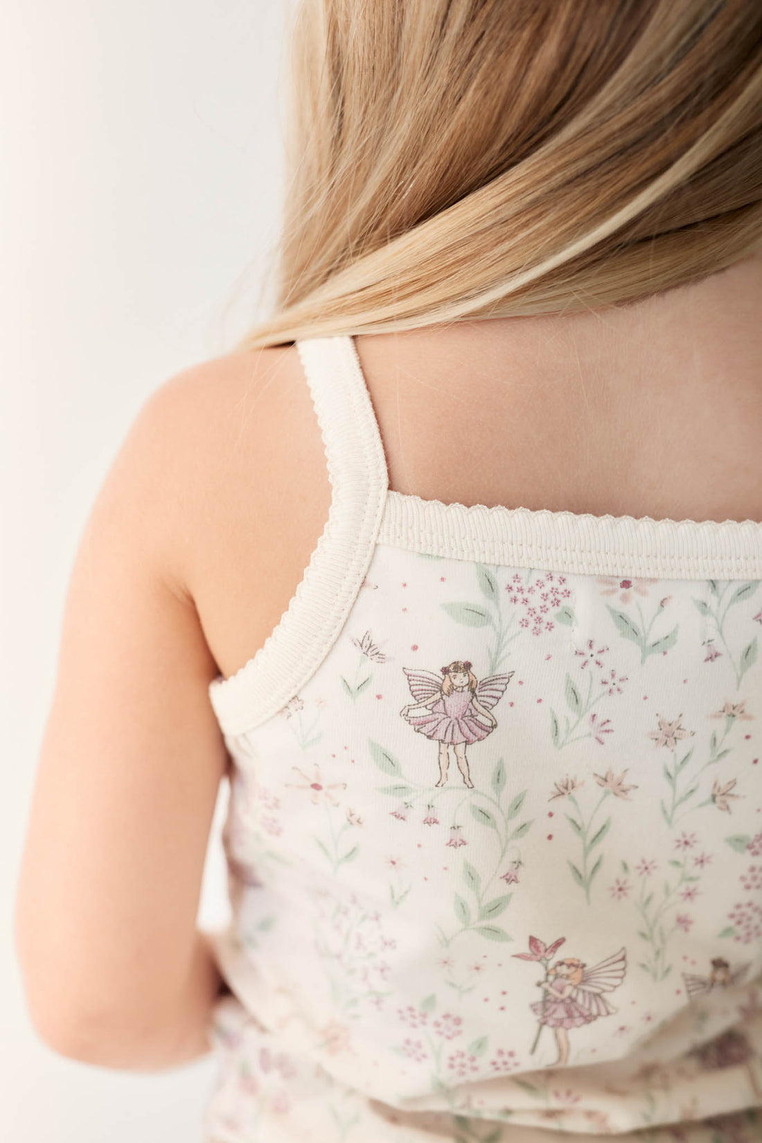 Organic Cotton Daisy May Pyjama Singlet Set - Fairy Willow Childrens Pyjamas from Jamie Kay NZ