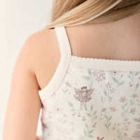 Organic Cotton Daisy May Pyjama Singlet Set - Fairy Willow Childrens Pyjamas from Jamie Kay NZ