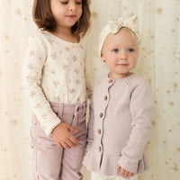 Ava Cardigan - Violet Tint Childrens Cardigan from Jamie Kay NZ