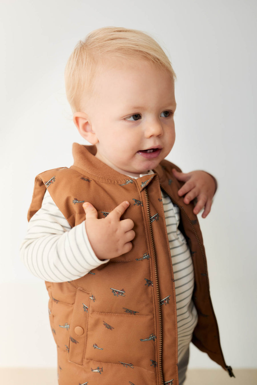 Taylor Vest - Avion Spiced Childrens Vest from Jamie Kay NZ