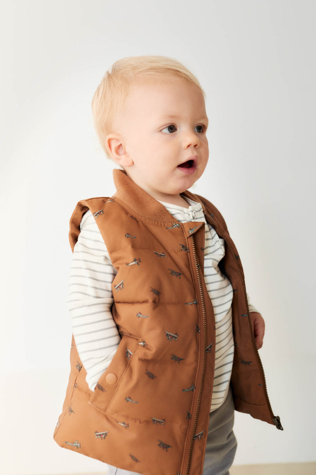 Taylor Vest - Avion Spiced Childrens Vest from Jamie Kay NZ