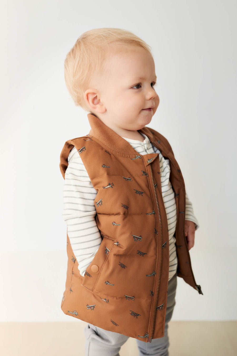 Taylor Vest - Avion Spiced Childrens Vest from Jamie Kay NZ