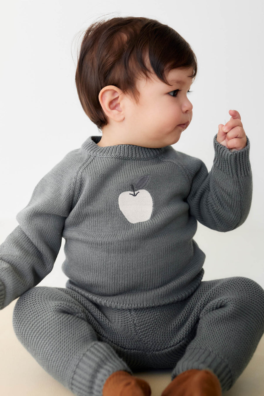 Ethan Jumper - Smoke Apple Childrens Jumper from Jamie Kay NZ