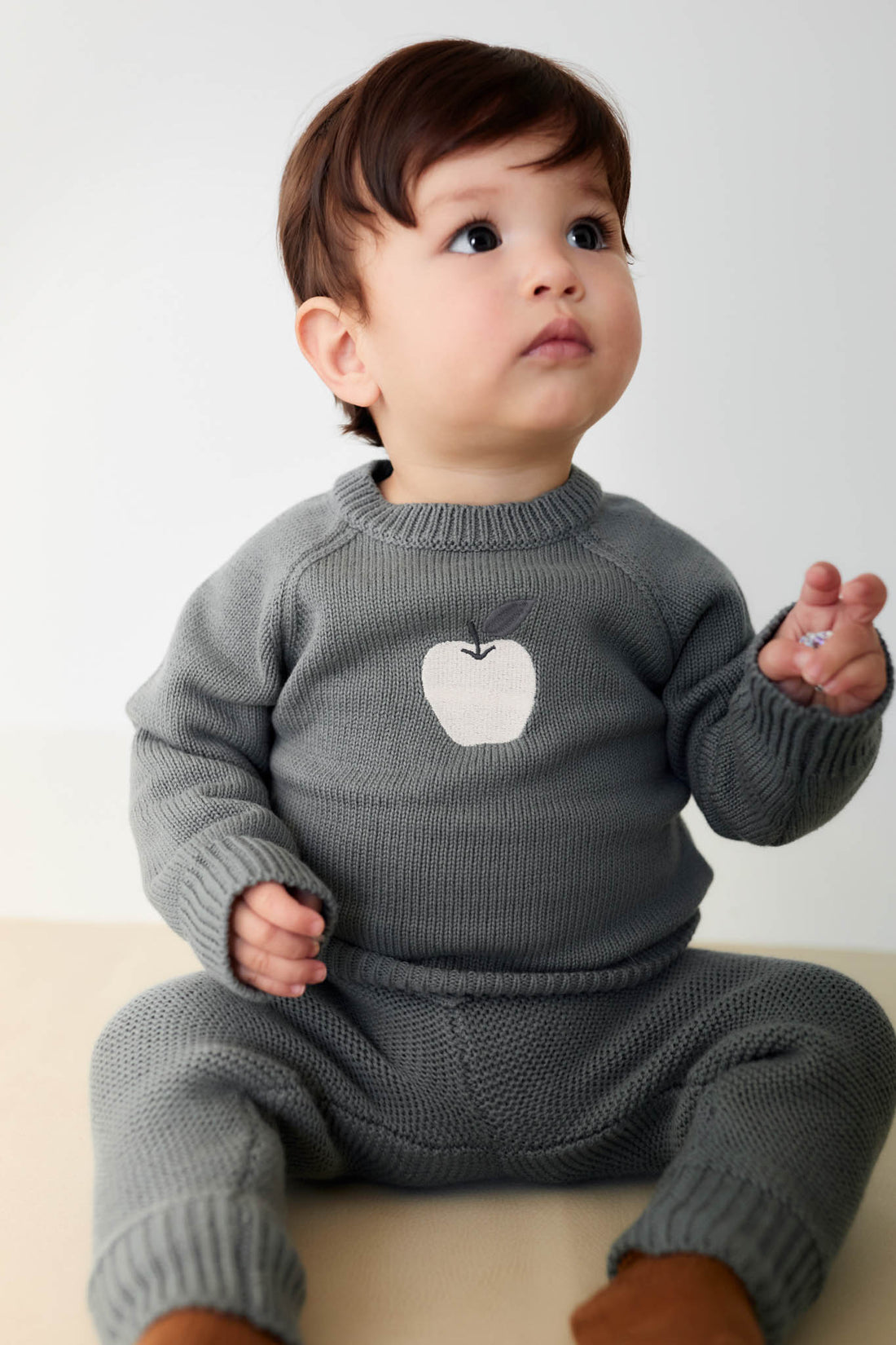 Ethan Jumper - Smoke Apple Childrens Jumper from Jamie Kay NZ