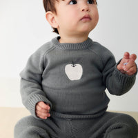 Ethan Jumper - Smoke Apple Childrens Jumper from Jamie Kay NZ