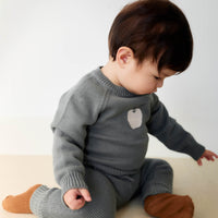 Ethan Jumper - Smoke Apple Childrens Jumper from Jamie Kay NZ