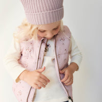 Taylor Vest - Petite Fleur Violet Childrens Vest from Jamie Kay NZ