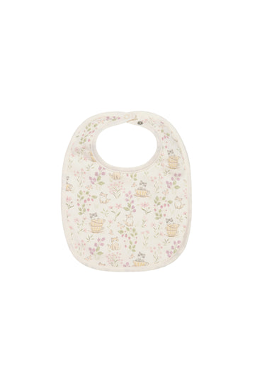Organic Cotton Bib - Moons Garden Childrens Bib from Jamie Kay NZ