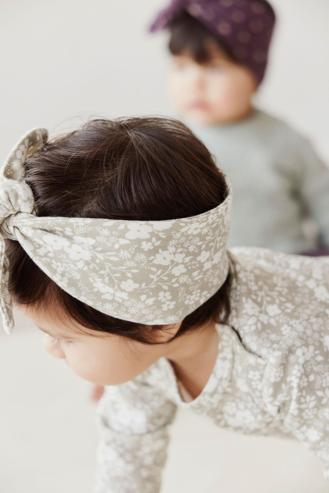 Organic Cotton Headband - Pansy Floral Mist Childrens Headband from Jamie Kay NZ