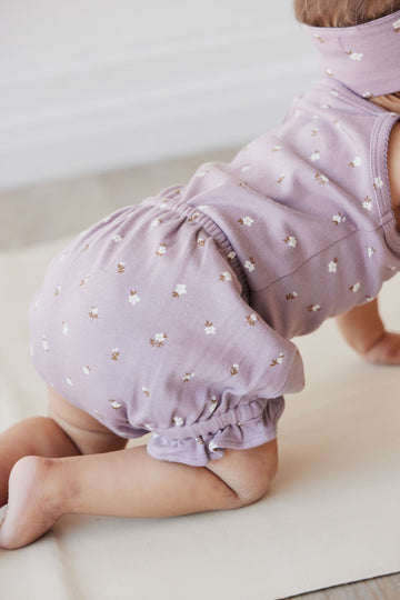 Organic Cotton Frill Bloomer - Goldie Quail Childrens Bloomer from Jamie Kay NZ
