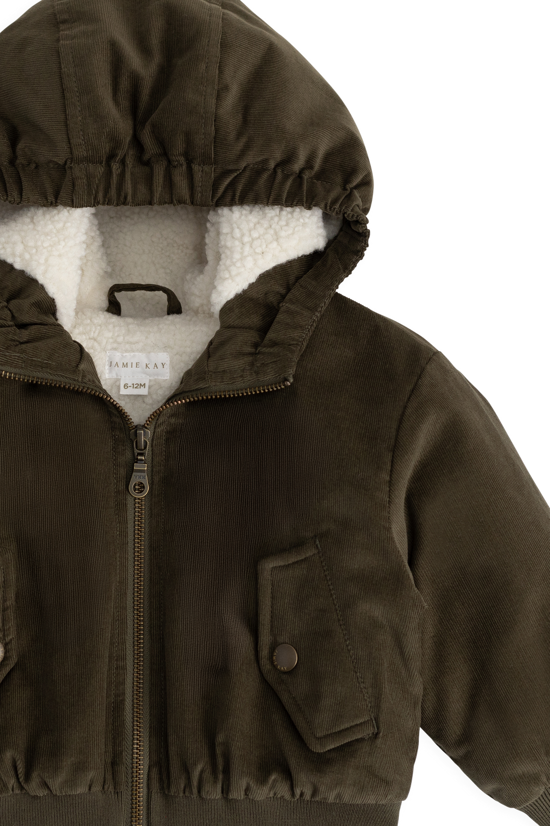 Alastair Jacket - Deep Olive Childrens Jacket from Jamie Kay NZ