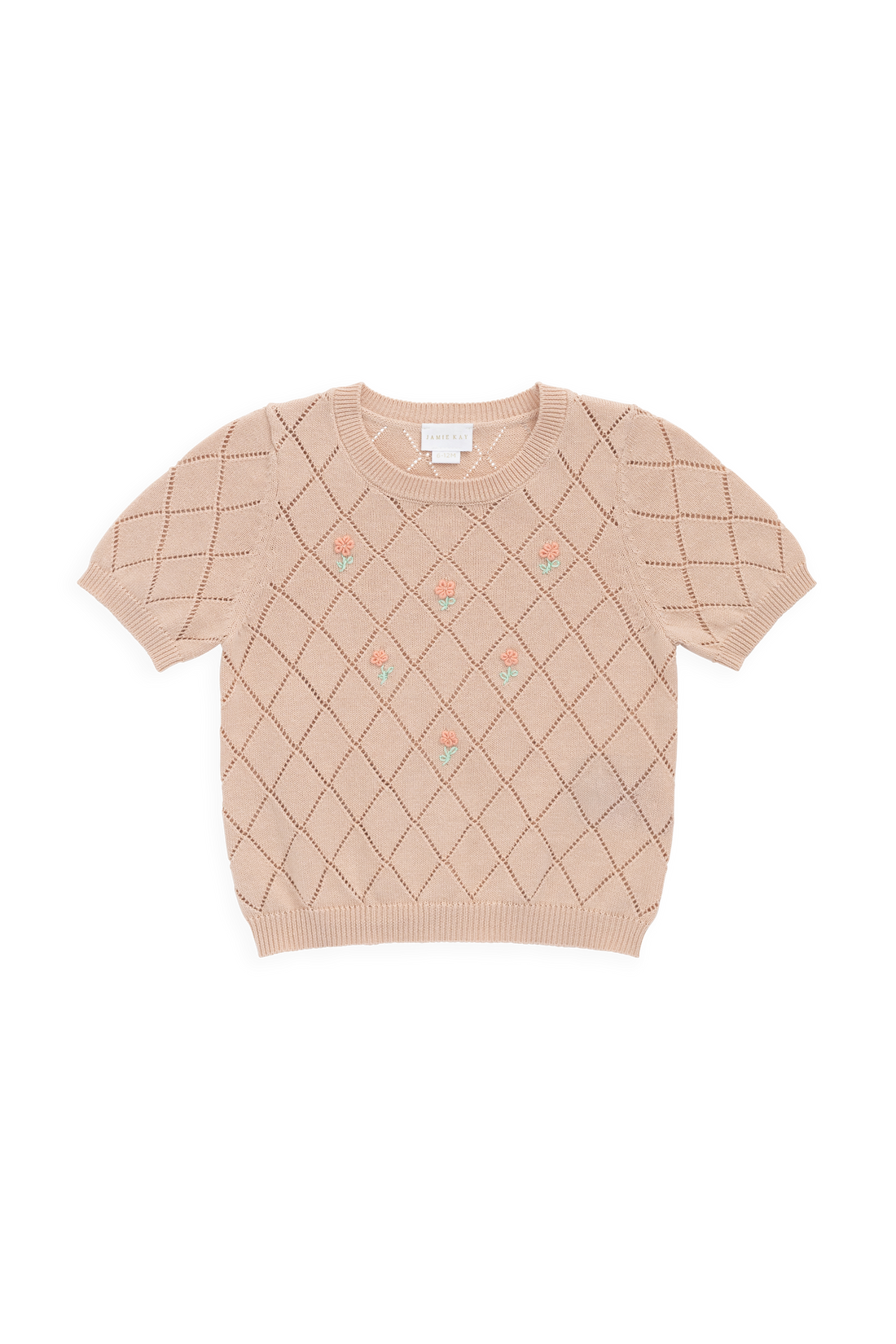 Alexandra Top - Rose Mist Alexandra Flower Childrens Top from Jamie Kay NZ