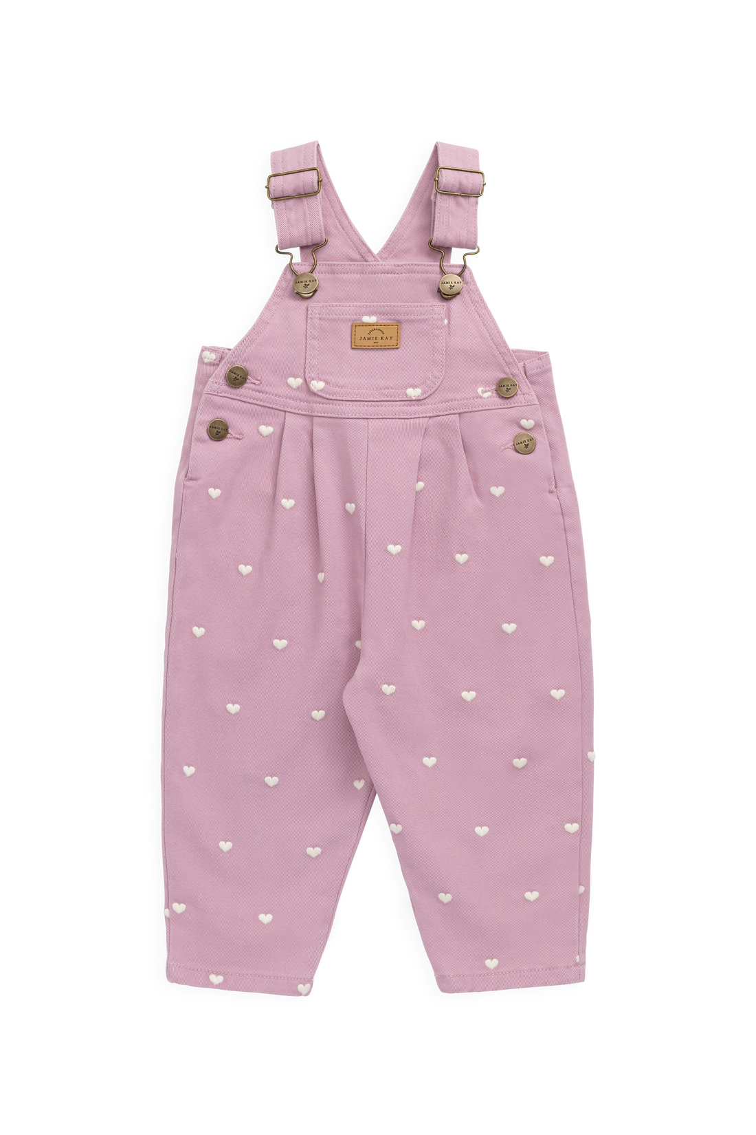 Blair Overall - Petite Heart Orchid Childrens Overall from Jamie Kay NZ