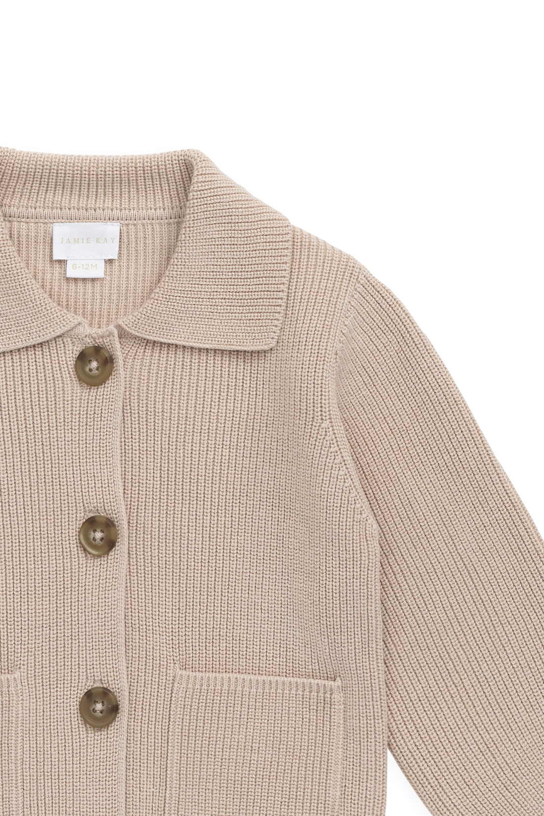 Ford Knit Jacket - Sand Childrens jacket from Jamie Kay NZ