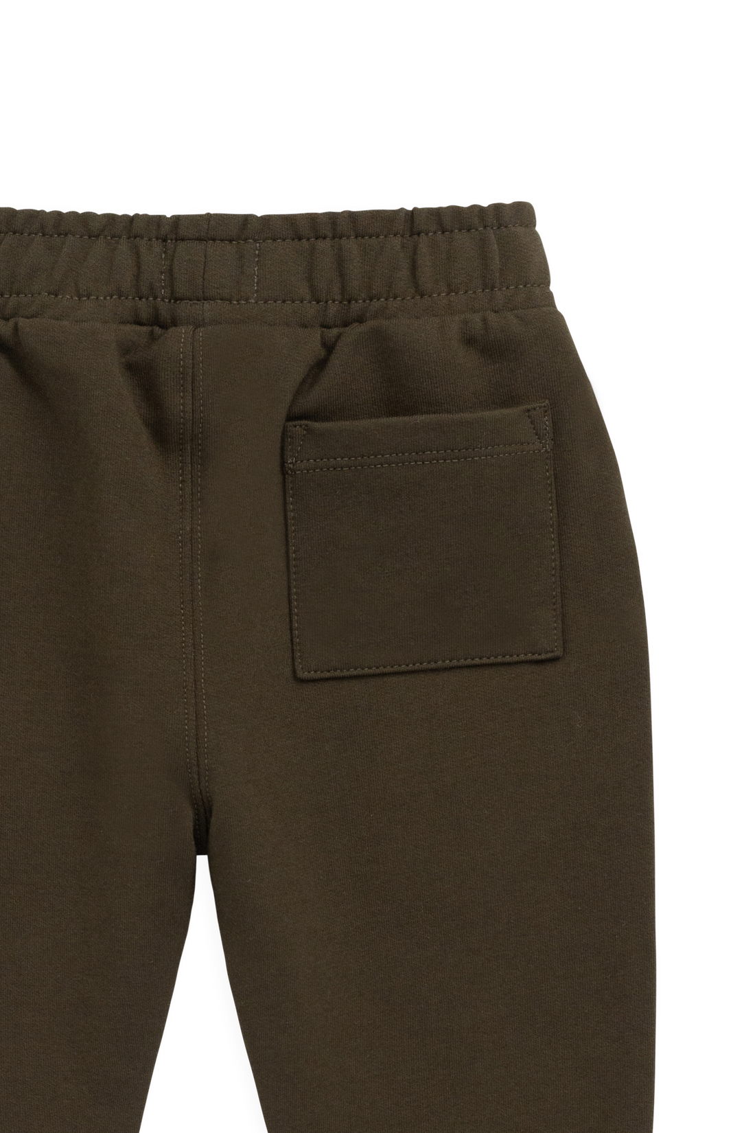Organic Cotton Jalen Track Pant - Deep Olive Childrens Pant from Jamie Kay NZ