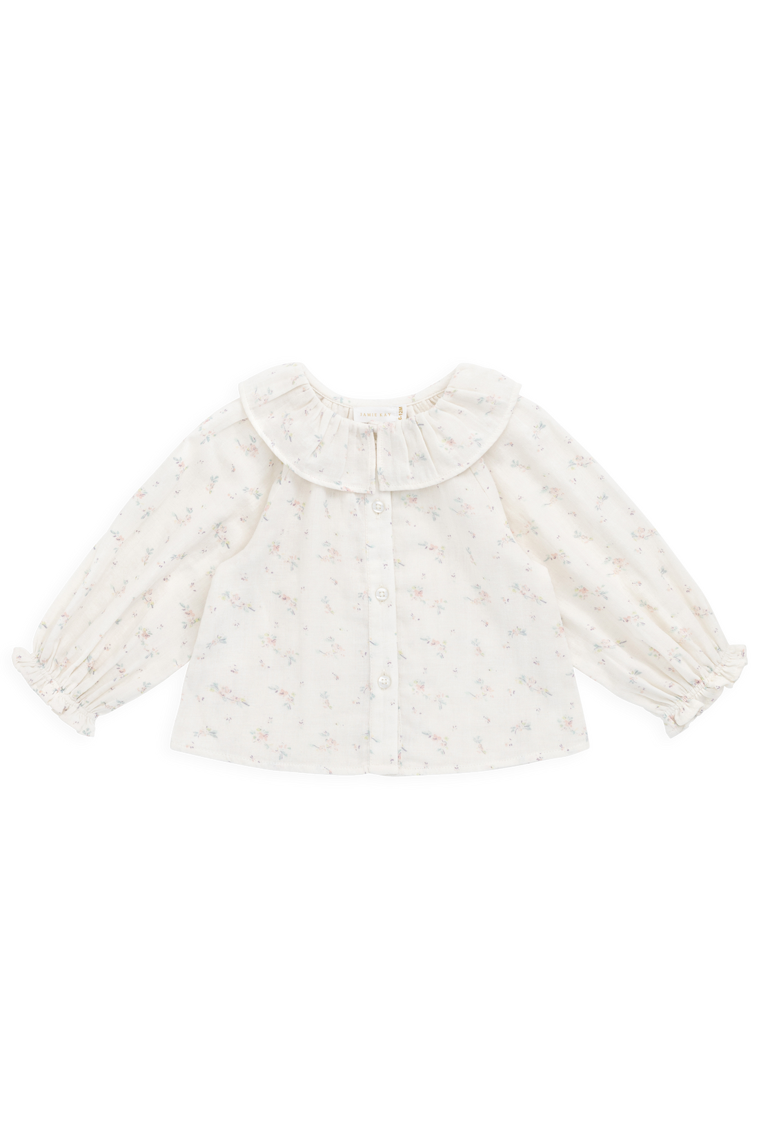 Organic Cotton Muslin Christabel Blouse - Solange Snow Childrens Top from Jamie Kay NZ