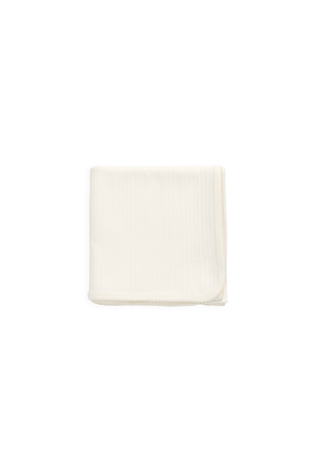 Organic Cotton Pointelle Murphy Wrap - Parchment Childrens Blanket from Jamie Kay NZ