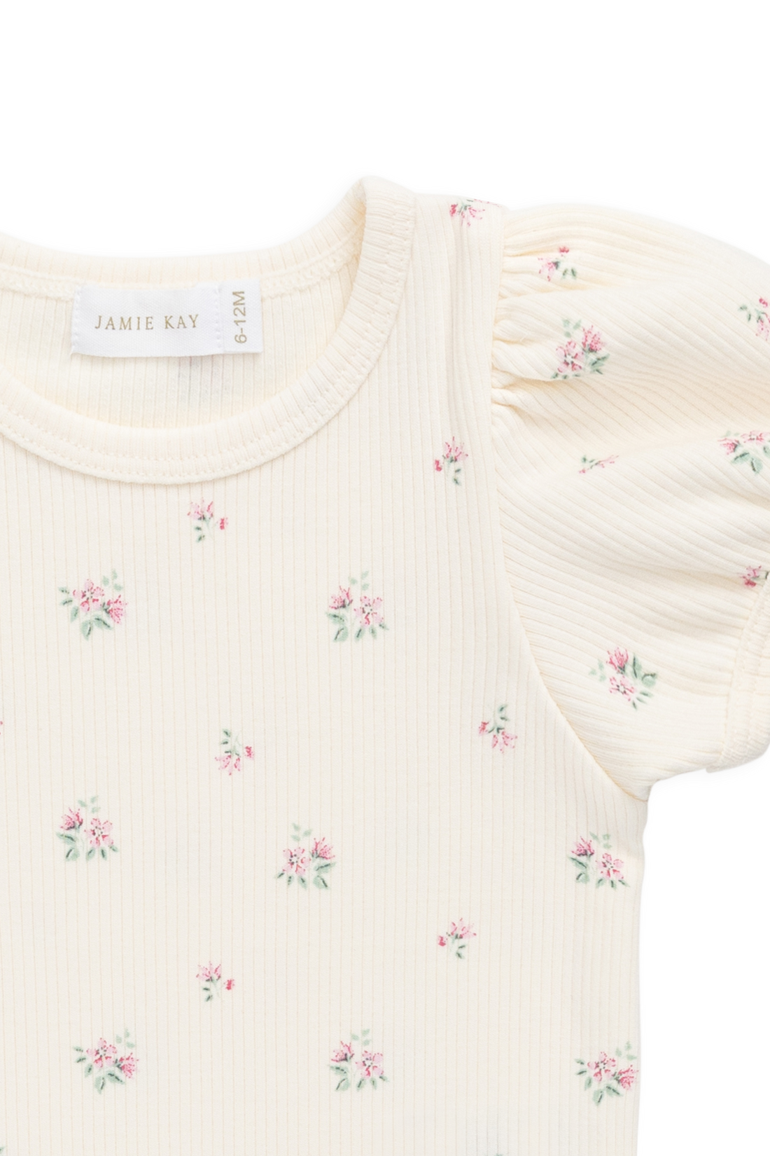 Organic Cotton Rib Astra Top - Emma Whisper Childrens Top from Jamie Kay NZ