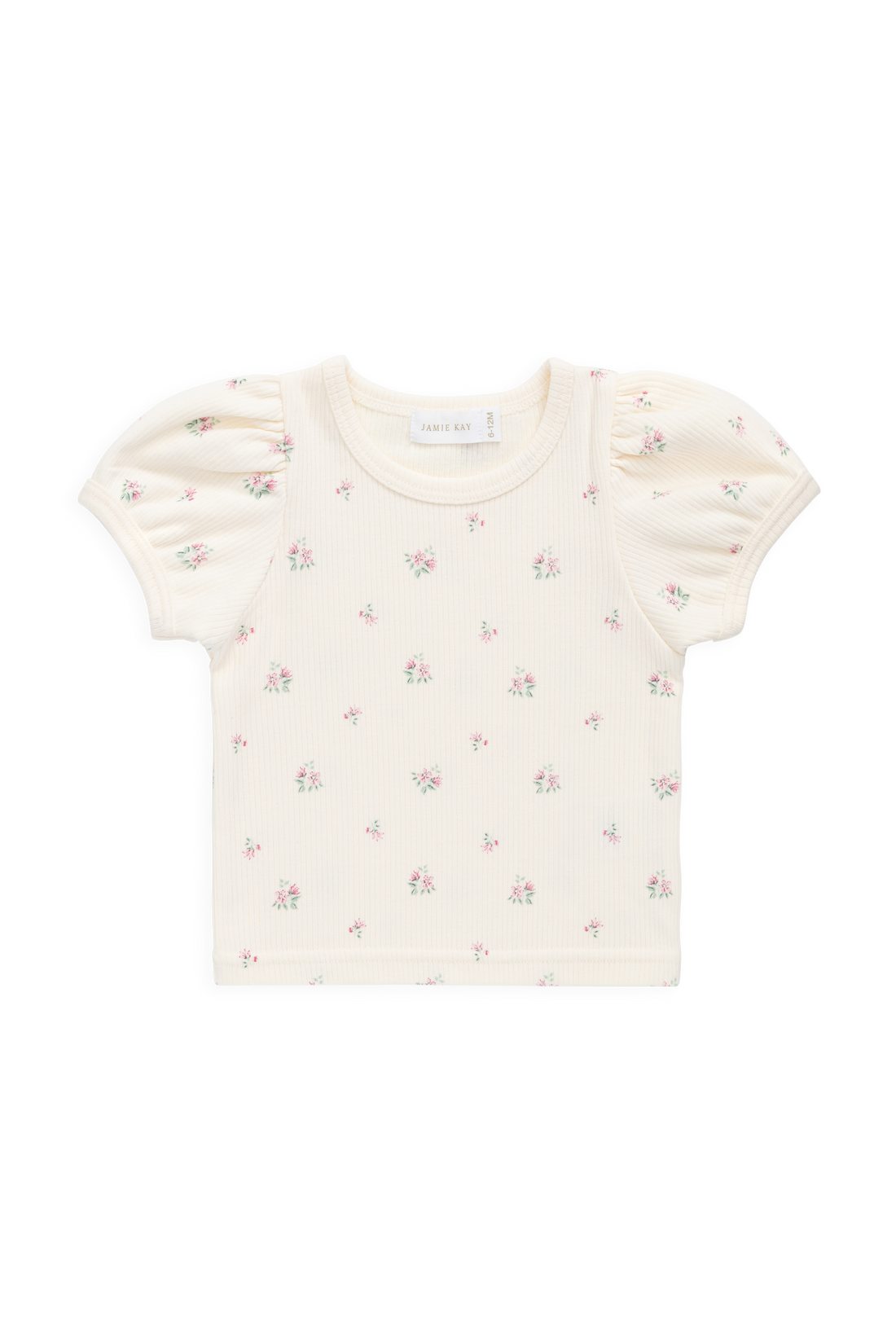 Organic Cotton Rib Astra Top - Emma Whisper Childrens Top from Jamie Kay NZ